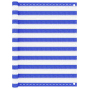 Balkonscherm 120x500 cm HDPE blauw wit