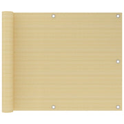 Balkonscherm HDPE 75x300 cm beige