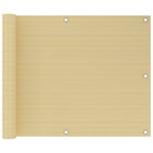 Balkonscherm 75x400 cm HDPE beige