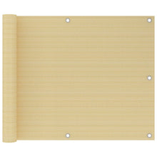 Balkonscherm Hdpe Beige 75 x 600 cm