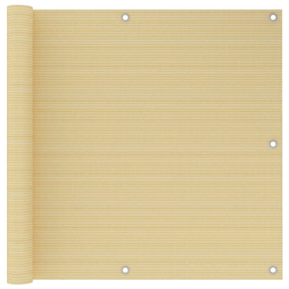 Balkonscherm Hdpe Beige 90 x 300 cm