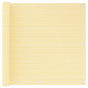 Balkonscherm HDPE beige 90x600 cm