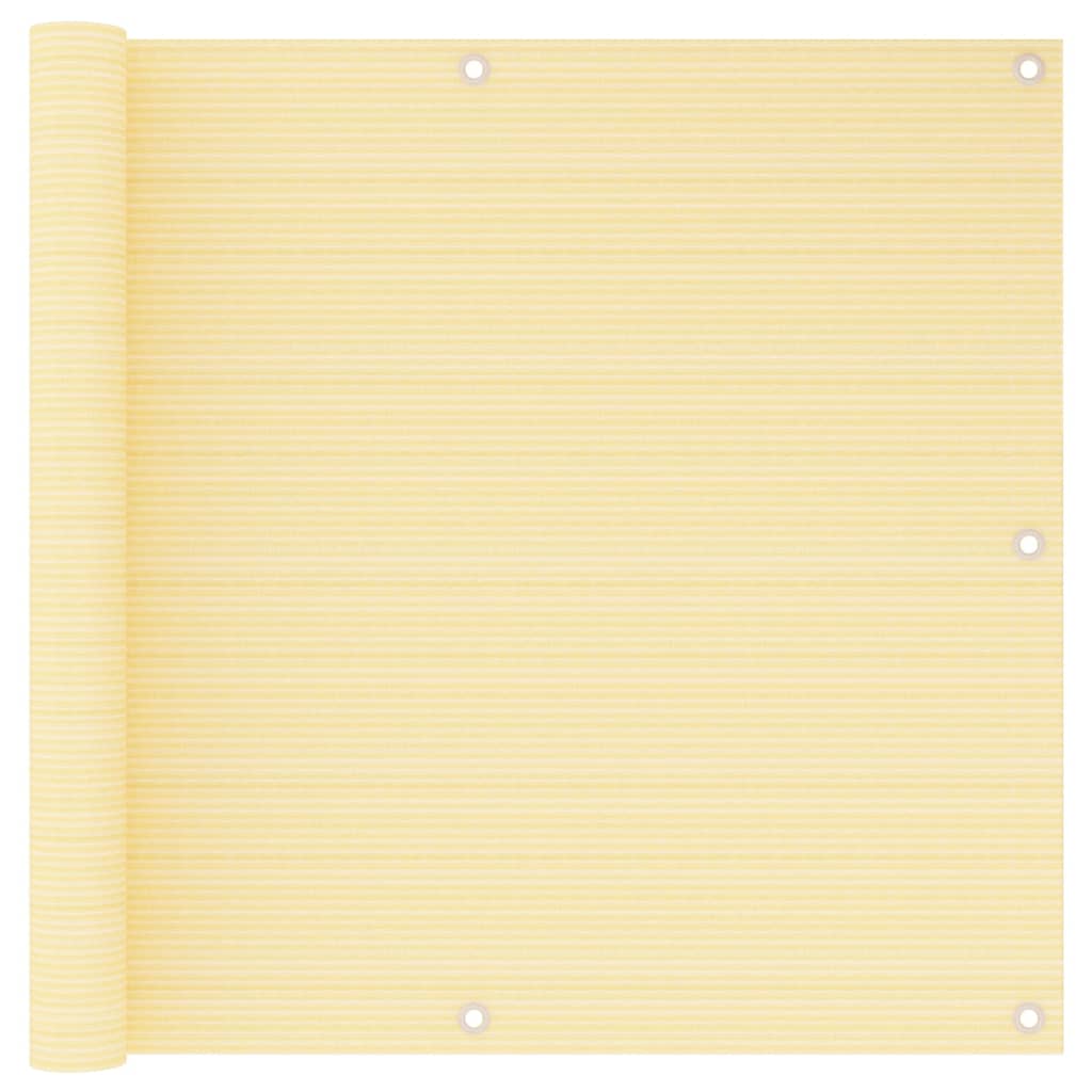 Balkonscherm Hdpe Beige 90 x 600 cm