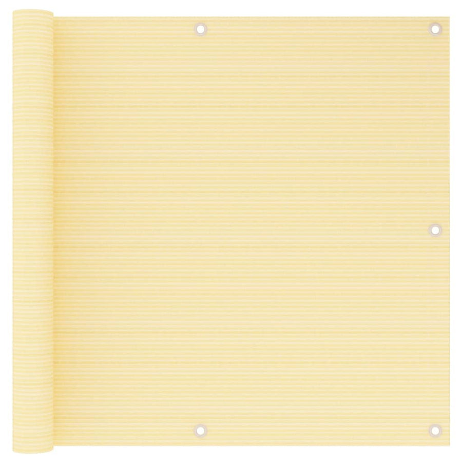 Balkonscherm Hdpe Beige 90 x 600 cm