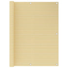 Balkonscherm HDPE 120x600 cm beige