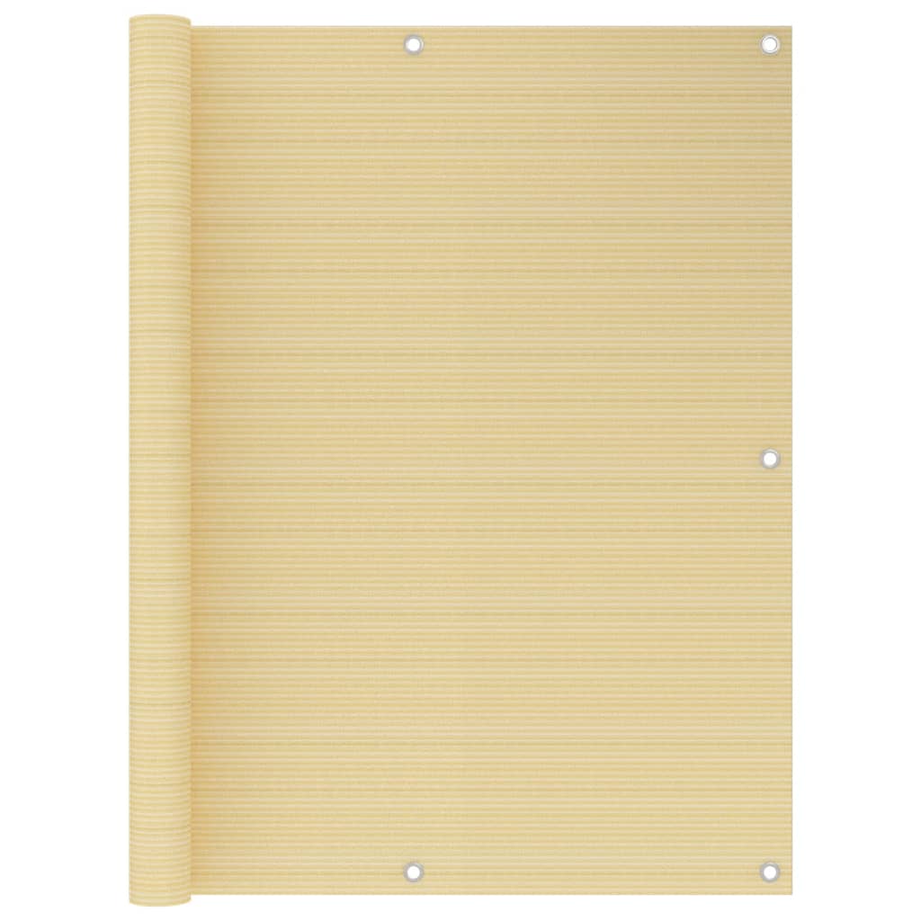 Balkonscherm Hdpe Beige 120 x 600 cm