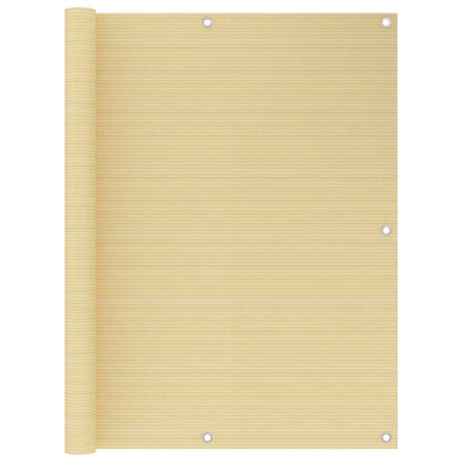 Balkonscherm Hdpe Beige 120 x 600 cm