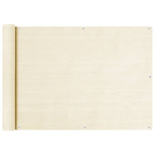 Balkonscherm Hdpe Kleurig Crème 75 x 600 cm
