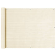 Balkonscherm 90x300 cm HDPE crème