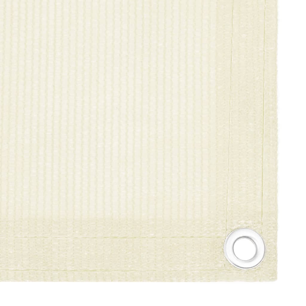 Balkonscherm Hdpe Kleurig Crème 90 x 300 cm
