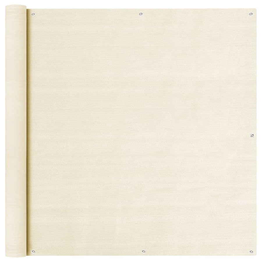 Balkonscherm Hdpe Kleurig Crème 120 x 400 cm