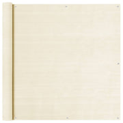 Balkonscherm 120x500 cm HDPE crèmekleurig