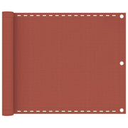 Balcony Screen 90x600 cm HDPE Terracotta