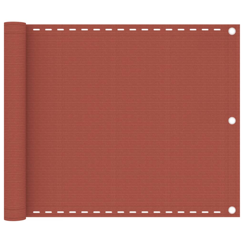 Balkonscherm Hdpe Kleurig Terracotta 75 x 300 cm
