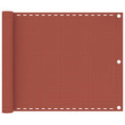 Balkonscherm 75x400 cm HDPE terracotta