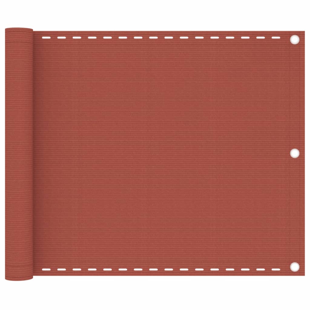 Balkonscherm 75X300 Cm Hdpe Terracottakleurig Terracotta