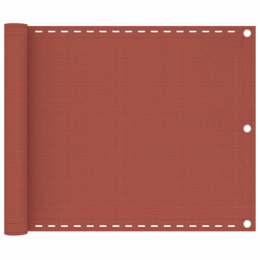 Balkonscherm 75X300 Cm Hdpe Terracottakleurig Terracotta