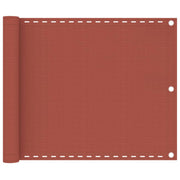 Balkonscherm 75x600 cm HDPE terracotta