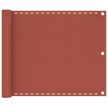 Balkonscherm Hdpe Kleurig Terracotta 75 x 600 cm