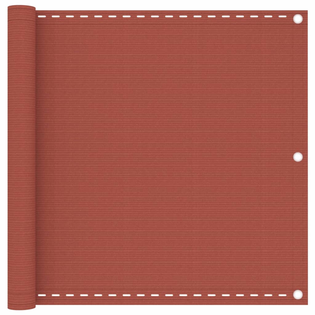 Balkonscherm 75X300 Cm Hdpe Terracottakleurig Terracotta