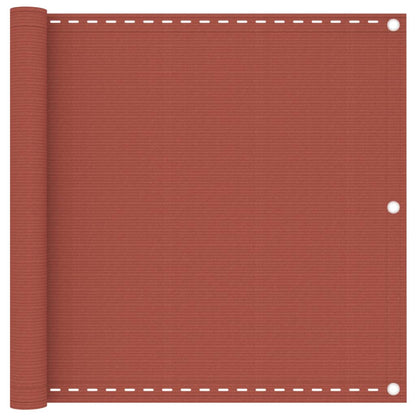 Balkonscherm 75X300 Cm Hdpe Terracottakleurig Terracotta