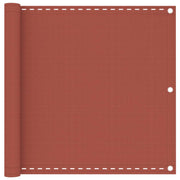 Balkonscherm 90x400 cm HDPE terracotta
