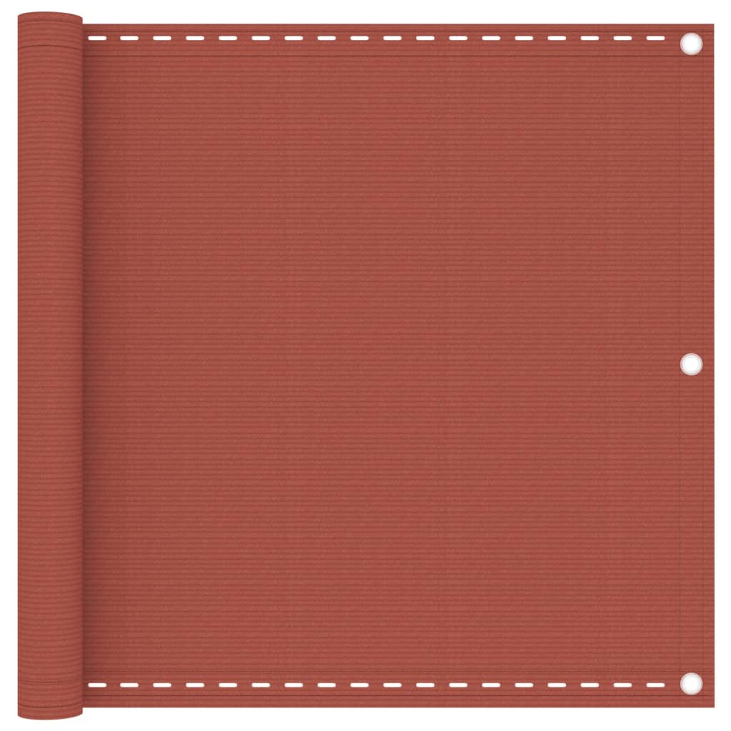 Balkonscherm Hdpe Kleurig Terracotta 90 x 400 cm