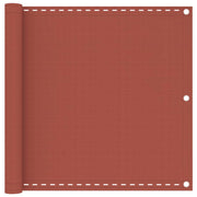 Balkonscherm 90x500 cm HDPE terracotta