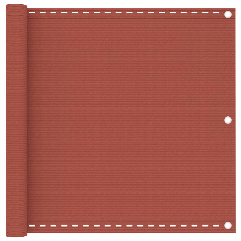Balkonscherm Hdpe Kleurig Terracotta 90 x 500 cm