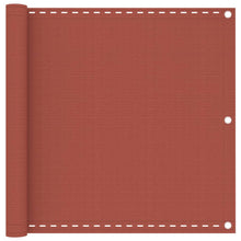 Balkonscherm Hdpe Kleurig Terracotta 90 x 500 cm