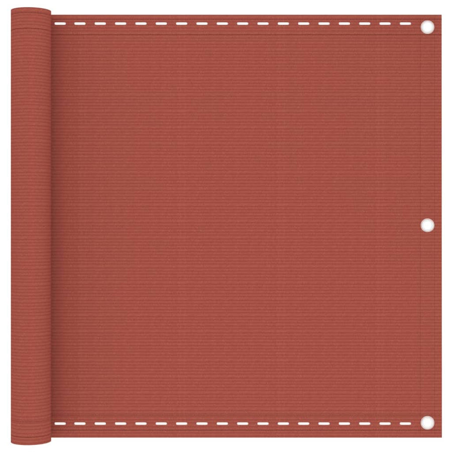 Balkonscherm Hdpe Kleurig Terracotta 90 x 500 cm