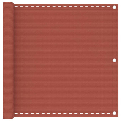 Balkonscherm 75X300 Cm Hdpe Terracottakleurig Terracotta