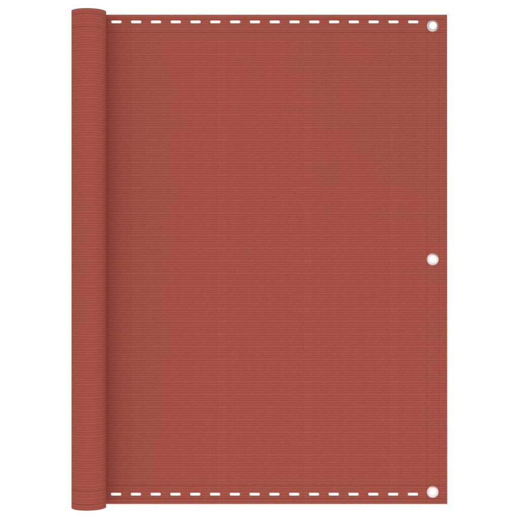 Balkonscherm 75X300 Cm Hdpe Terracottakleurig Terracotta