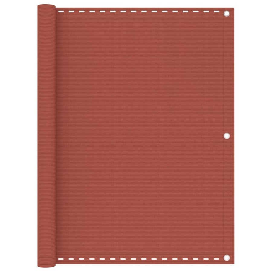 Balkonscherm 75X300 Cm Hdpe Terracottakleurig Terracotta