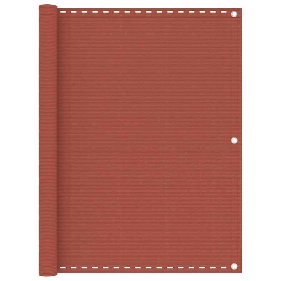 Balkonscherm 75X300 Cm Hdpe Terracottakleurig Terracotta