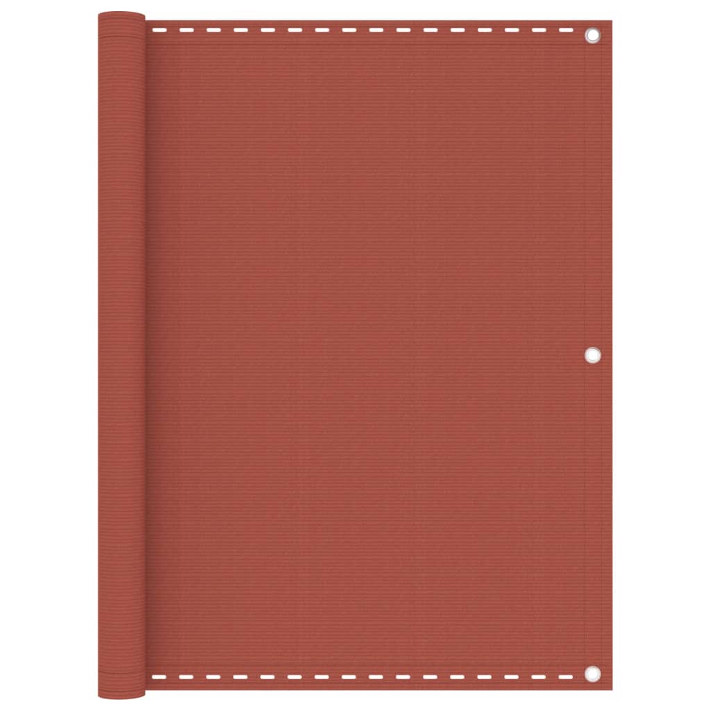 Balkonscherm 75X300 Cm Hdpe Terracottakleurig Terracotta