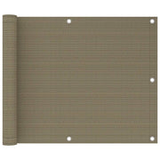 Balkonscherm HDPE 75 x 300 cm taupe
