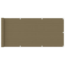 Balkonscherm Hdpe Taupe 75 x 400 cm