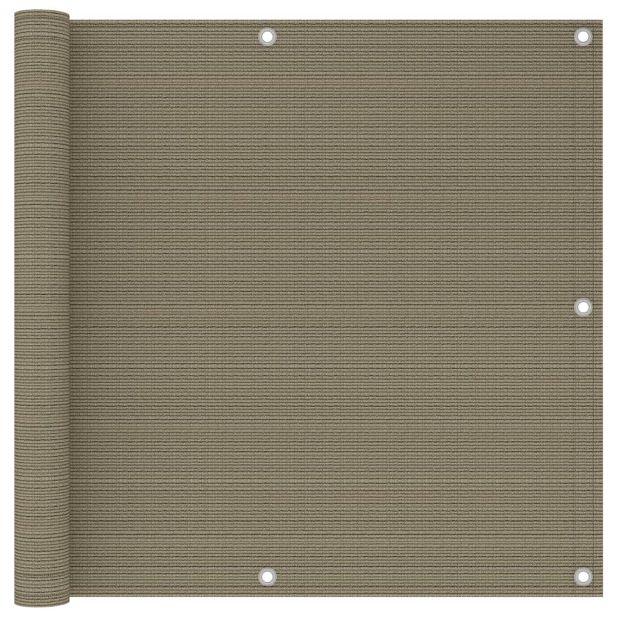 Balkonscherm Hdpe Taupe 90 x 300 cm