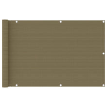 Balkonscherm Hdpe Taupe 90 x 400 cm