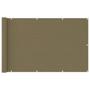 Balkonscherm 120x400 cm taupe HDPE