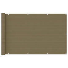 Balkonscherm Hdpe Taupe 120 x 400 cm