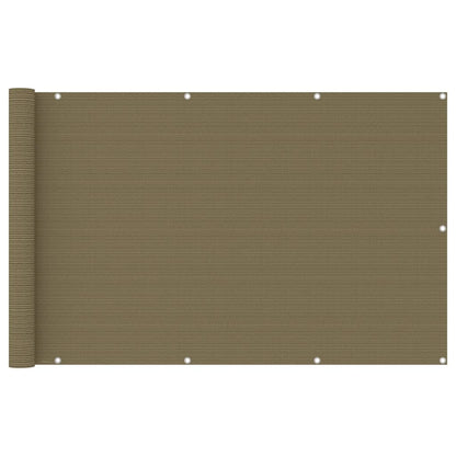 Balkonscherm Hdpe Taupe 120 x 400 cm