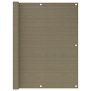 Balkonscherm 120x600 cm taupe HDPE