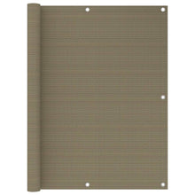 Balkonscherm Hdpe Taupe 120 x 600 cm
