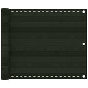 Balkonscherm 75 x 400 cm donkergroen HDPE