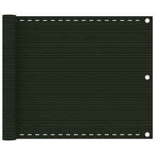 Balkonscherm Hdpe Donkergroen 75 x 400 cm