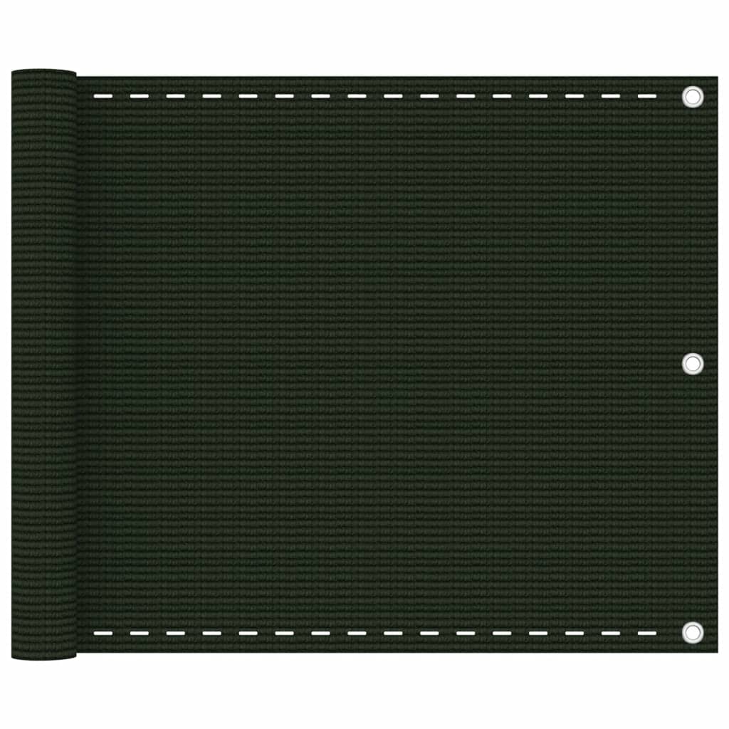 Balkonscherm Hdpe Donkergroen 75 x 500 cm