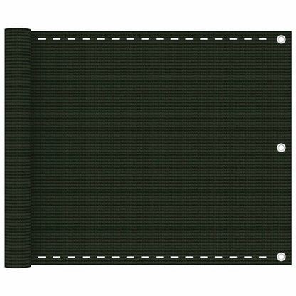 Balkonscherm Hdpe Donkergroen 75 x 500 cm