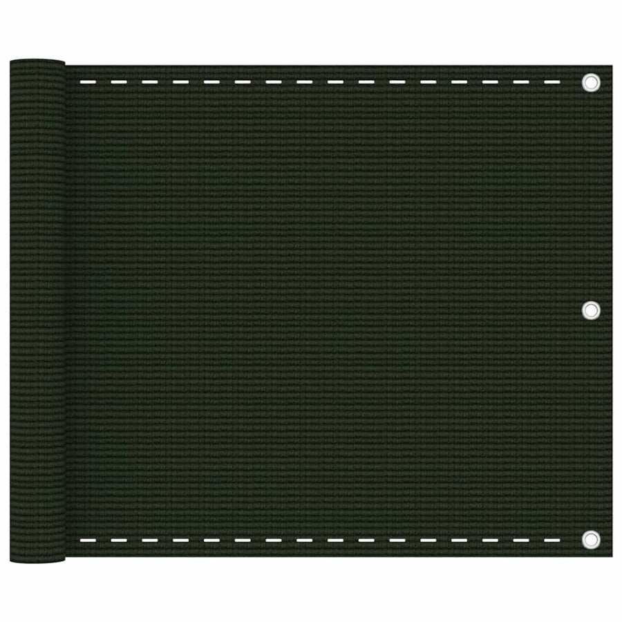 Balkonscherm Hdpe Donkergroen 75 x 500 cm